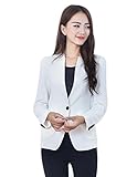 Aro Lora Women's Long Sleeve Solid Slim Casual Suit Jacket Blazer Coat