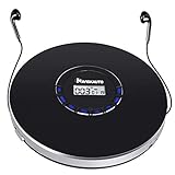 Rechargeable Portable CD Player, Small CD Player for Car, Compact Personal CD Player with LED Backlit Display, 12 Hours Playing Time, Anti-Skip, Shockproof and 3.5mm AUX Cable