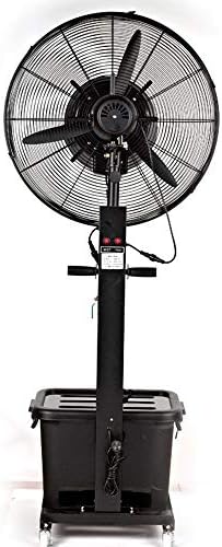 Cooling Fans FEIFEI 26" Industrial Standing Spray Fan Atomizing Mist Fan 42L Water Tank Adjustable Atomization Oscillation Electric Fan (Size : 65cm)