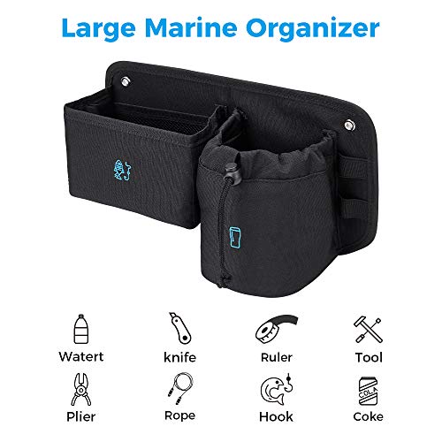 kemimoto Boat Organizer, Boat Cup Holder Marine Caddy Household Storage
