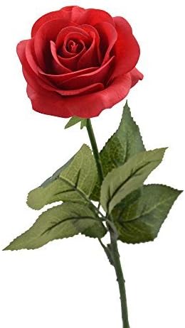 Silk Rose 17 Artificial Flowers As Natural -Louis Garden (1, Red) by louise garden