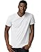 Hanes Men's Cotton Nano V-Neck T-Shirt,White,XL
