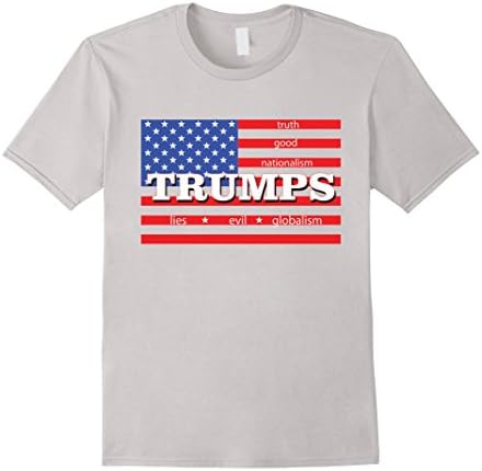 Mens Truth Trumps Lies 2XL Silver