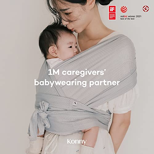 Konny Baby Wrap Carrier (AirMesh for Summer), HassleFree Moisture