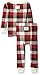Burt's Bees Baby Unisex Baby Pajamas, Tee and Pant 2-Piece PJ Set, 100% Organic Cotton (12 Mo-7 Yrs), Cranberry Buffalo Plaid, 18 Months