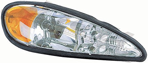 APDTY 112505 Headlight Headlamp Right Passenger For 1999-2005 Pontiac Grand Am (Replaces 16526012, 22672208, GM2503196)