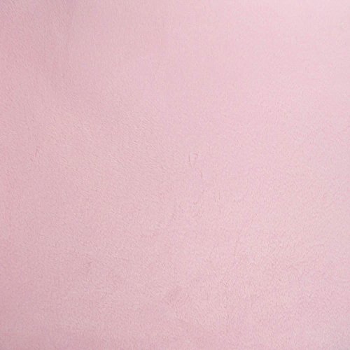 Light Pink Solid Minky Fabric, 60â€ Inches Wide â€“ Sold By The Yard (FB)