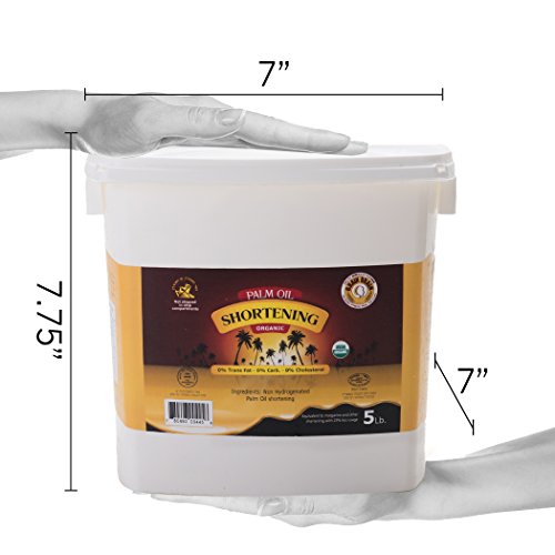 Grain Brain Organic Palm Shortening (5lb x 4) Pure and Natural, Super