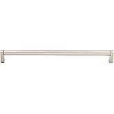 Top Knobs M1006 Bar Pulls Collection 11-11/32" Pennington Steel Bar Pull, Brushed Satin Nickel