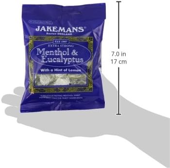 Jakemans Menthol & Eucalyptus Flavour 100g Bags - Pack of 10 - Soothing menthol sweets - Extra Strong - Suitable for vegetarians - Image 4
