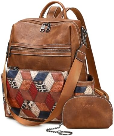 2346 Western Leather Backpack Bag - One Size Pecan Amazon.com: Myra Bag Western Leather Backpack Bag for Women  main image 4