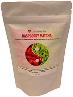 Matcha Green Tea Powder with Natural Raspberry Flavor for Matcha Green Tea Lattes Smoothies and Baking from Southern Japan Highest Antioxidant Anti-Ageing for Weightloss Detox Natural Energy Boost