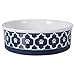 Bone Dry Lattice Collection Pet Bowl & Canister, Large Set, 7.5x2.4