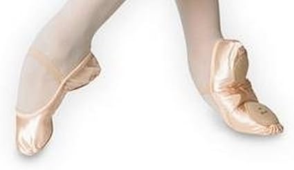 satin split sole ballet shoes