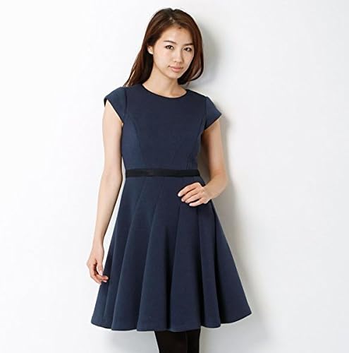 Amazon Co Jp ジャスグリッティー Jusglitty ワンピース アシメ切替ワンピース 40紺 0 服 ファッション小物