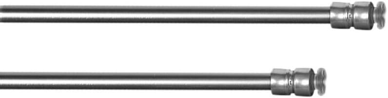 Rewagi high quality telescopic rod, curtain track gliders curtain pole curtain rods poles – length 25 – 35 cm, colour: stainless steelMatte, 1 piece