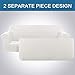 H.VERSAILTEX High Stretch Jacquard 2 Pieces Sofa Slipcover Off White Couch Covers Suit for T Cushion/Box Cushion Spandex Sofa Covers for Dogs/Kids Machine Washable, Sofa 72