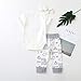 MOLYHUA Toddler Girl's Boys Clothes, 3Pcs Infant Kids Snuggle This Mug Romper Shorts Headband Outfits Set (6-9Month, White)