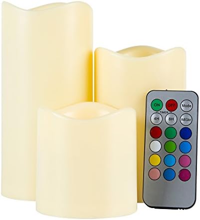 Classic Candle Color Changing Led Flameless Candles With Timer Remote Control Home Decoration 1 Set 3 PCS Elegant Weddings, Classy Parties and Awesome Gifts