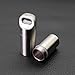 PPFISH Portable Daily Pill Case, 2/3 Compartments Stainless Steel Waterproof Pill Box Dispenser, Small Pocket Pill Container, Keychain Pill Fob, Travel Pill Holder for Men Women (Small)