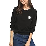 Fedi Apparel Women's Long Sleeve Hoodie Pullover Blouse Pattern Sweatshirt