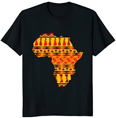 Mens African Pride Ankara Tribal Pattern T Shirt Small Black