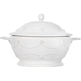 Juliska Berry &amp; Thread Casserole with Lid - Whitewash