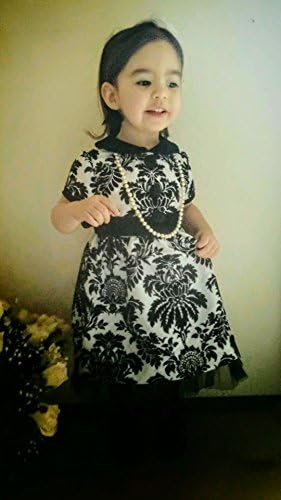 Fancy Black and White Little Girl's Party Dress Made to Order