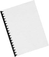 Q-Connect 250gsm A4 Binding Comb Covers White Pack of 100 view 3