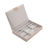 Stackers Blush Pink and Rose Gold Classic Lidded Jewelry Box