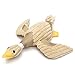 SanSiDo Pet Toy Dog Chew Toys Dental Teaser Rope Duck Cotton Squeaky Toy Teeth Cleaning Plush Nontoxic Bite-Resistant Dog Play Toy for Pet Training Playing Chewing