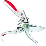TILLAIN Professional Pruning Shears Silicone Handle Scissors Bypass Pruners Gardening Cutters Tools SK-5 Steel Blade Clippers Tree Trimmer Efficient Rope Snips