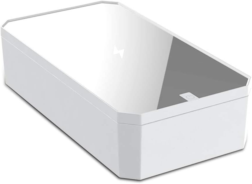 Caja desinfectante UV con espejo, cargador inalámbrico con ...