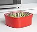 Sistema Microwave Collection Steamer, Medium, 83.5 oz./2.4 L, Red