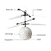 ThinkMax RC Flying Ball for Kids, RC Toys Infrared Induction Helicopter Ball with Shinning LED Lights Built-in and Remote Control Toys for Boys and Girls (White)