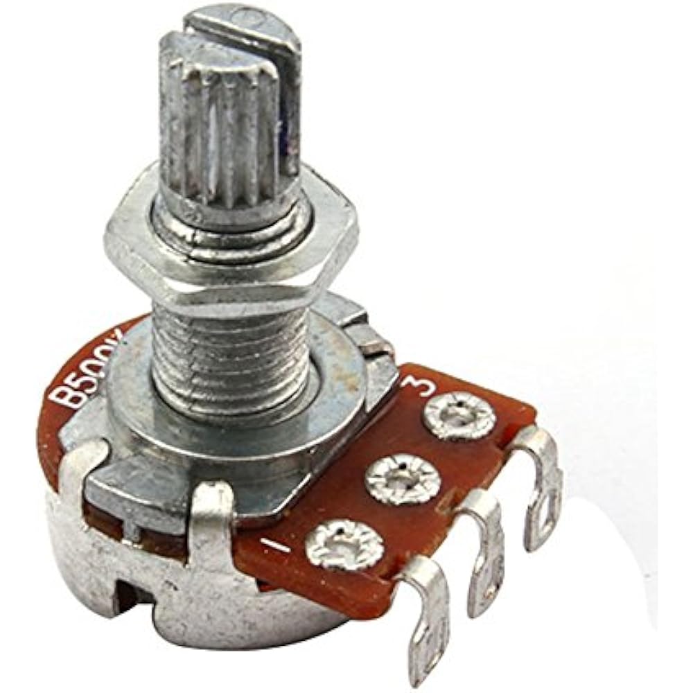 Electronics BQLZR Guitar Potentiometer B500k 16mm Base Dia 18mm Shaft