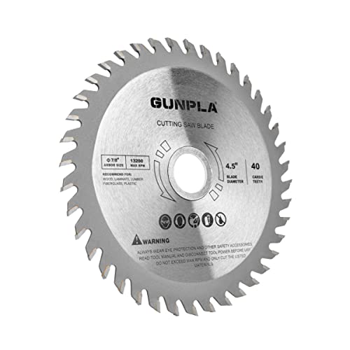 Gunpla 4-1/2-inch 40 Tooth Alloy Steel TCT General Purpose Hard & Soft photo 7