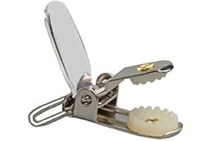 Hold’Em Polished Nickel Plated Clips with Secure Prong to Ensure Maximum Hold Perfect for Making Mitten, Suspenders - 10 Piec