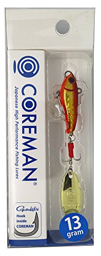 COREMAN(コアマン) スピンテールジグ PB-13 パワーブレード 95mm 13g アカキン・ゴールドブレードの商品画像
