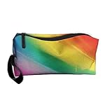 Kla Ju Portable Pen Bag Purse Pouch Rainbow