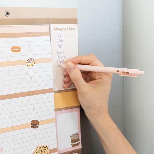 Calendario Magnetico Nevera 2026 Pusheen - Planificador Mensual Magnético Familiar con IMAN para Cocina