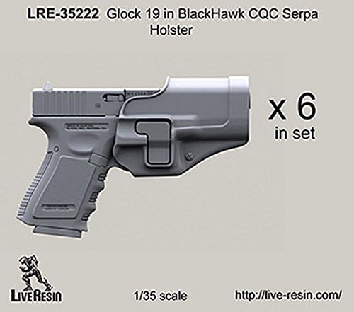 Live Resin 1:35 G 19 in Blackhawk CQC Serpa Holster - Resin #LRE35222