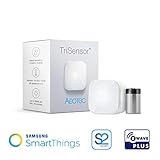 Aeotec TriSensor, Z-Wave Plus S2 Motion, Temperature, Light Sensor, 3-in 1 Home Automation Security System, Battery Powered