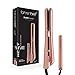 Fahrenheit Heat Wave Collection 1.25 Inch & 0.5 Inch Travel Size Double Trouble Ceramic Flat Iron Set (Rose Gold)thumb 4