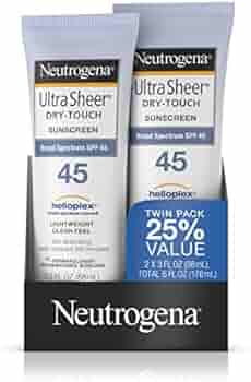 ultra sheer face sunscreen spf 45