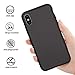 Phone Case for Apple iPhone X & Xs,OneLeaf Slim Fit Anti-Slip Liquid Silicone Rubber and PC Hybrid Protective Phone Case Cover with Anti-Scratch Surface Finishing- Black