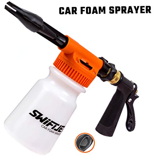 SwiftJet Car Wash Foam Gun Sprayer with Thick Suds Adjustable Water