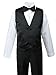Spring Notion Big Boys' Modern Fit Tuxedo Set, No Tail 8 Black