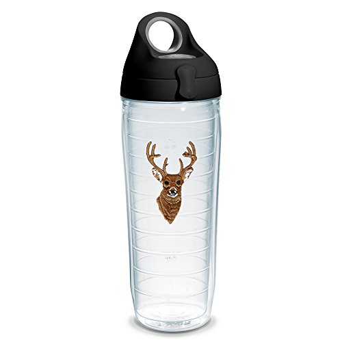 Tervis 1230846 Deer Tumbler with Emblem and Black with Gray 