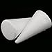 Homyl 10 Pieces Novelty Styrofoam Foam Ornament Cone Shaped DIY Kid Crafts Party Decoration